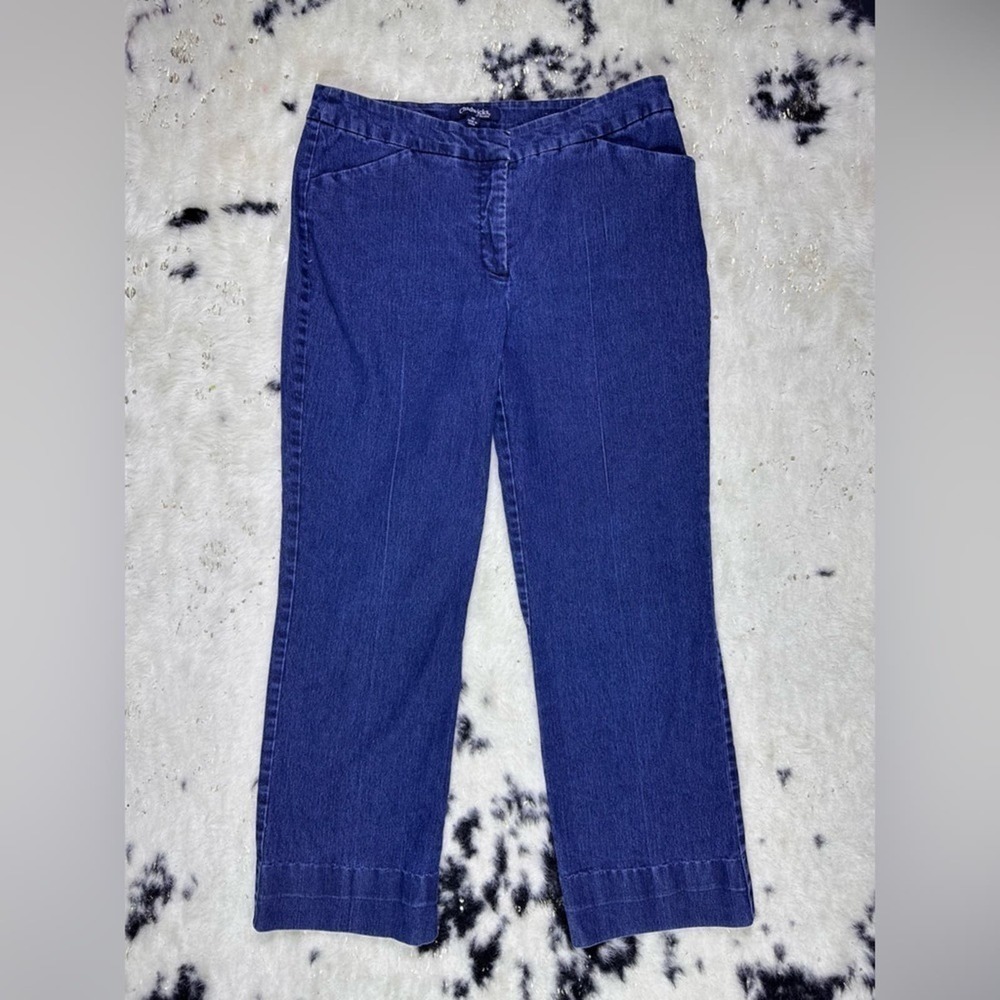 Chadwick’s Women’s Dark Wash Retro Straight Leg Denim Jeans Size 10